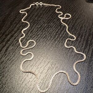 24” Designer Nicky Butler NB Sterling Silver 925 Vintage Chain Necklace